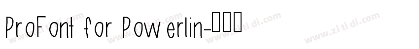 ProFont for Powerlin字体转换